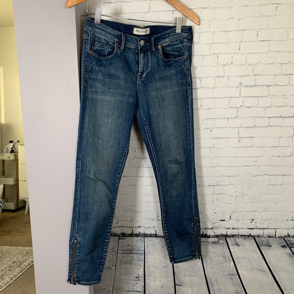 Madewell Skinny Zip Ankle Jeans - Picture 2 of 9